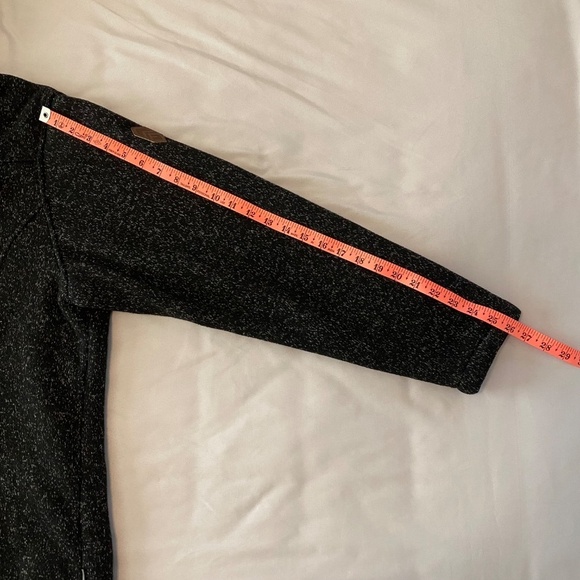 Free Country Men's Osprey Gray Black‎ Knit Hoodie Jacket Fleece Lined- XL - Picture 5 of 12